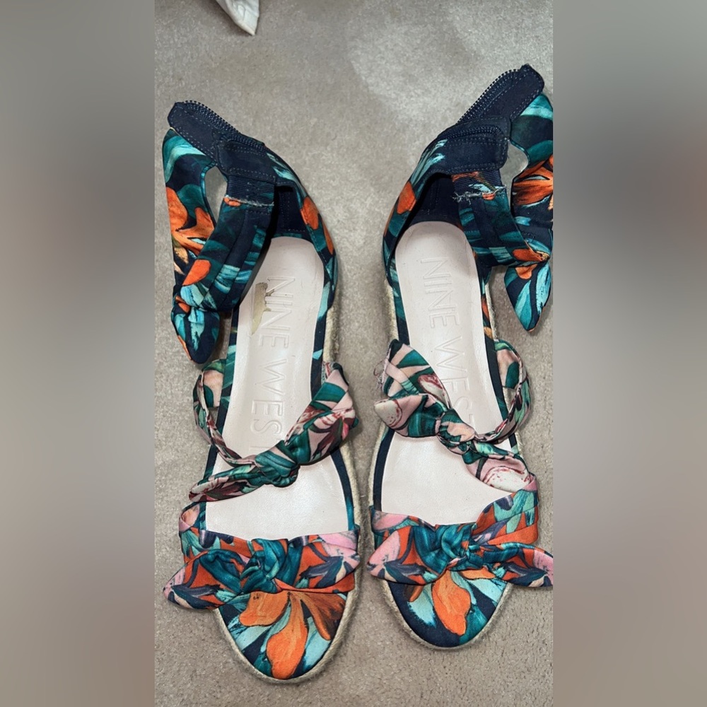 Nine West floral sandals